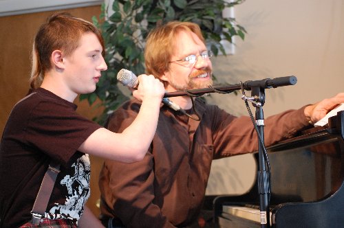 Mark Sloniker and Myles Sloniker at Unity of Fort Collins